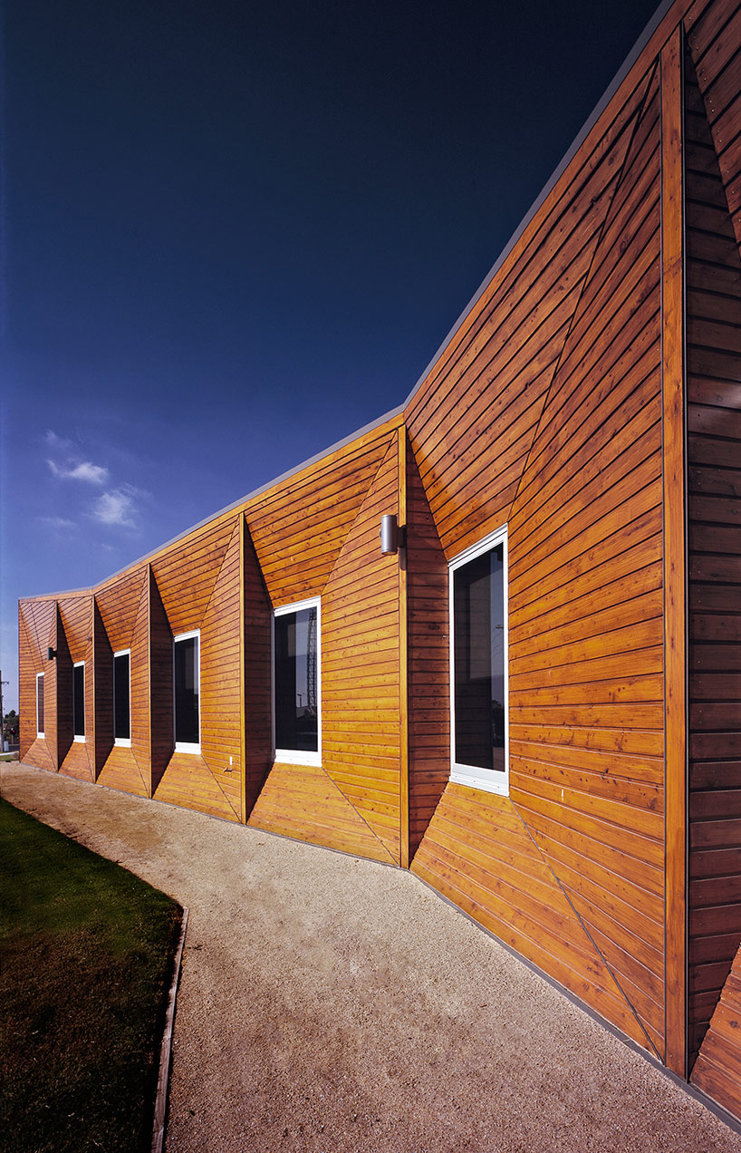 billard leece completes a soberingly stunning rehabilitation center