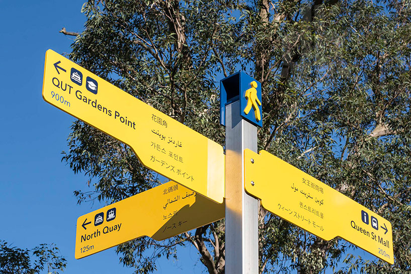 foreign language wayfinding signs by dotdash