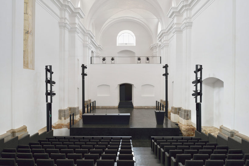 ptuj monastery turned performance center by enota