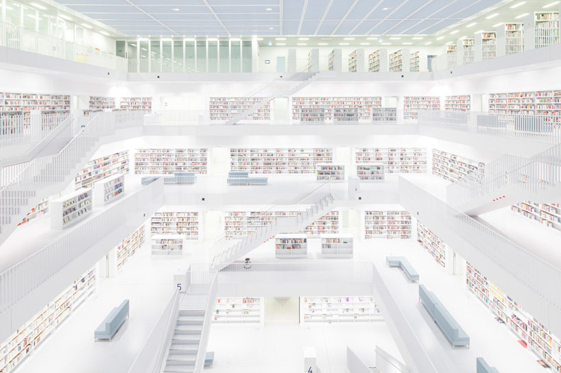 felix lochner captures city library stuttgart devoid of humans