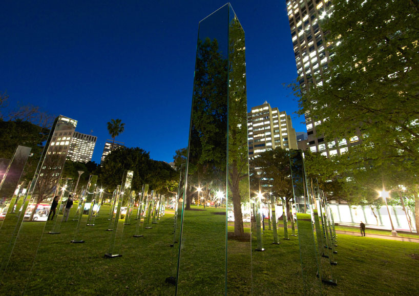 field is an immersive mirrored maze in sydney's hyde park