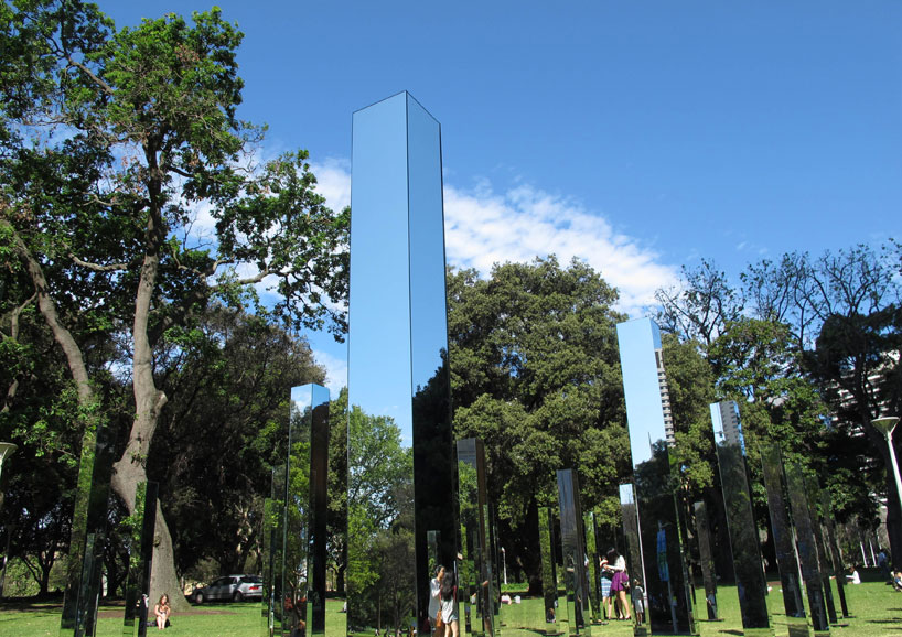 field is an immersive mirrored maze in sydney's hyde park