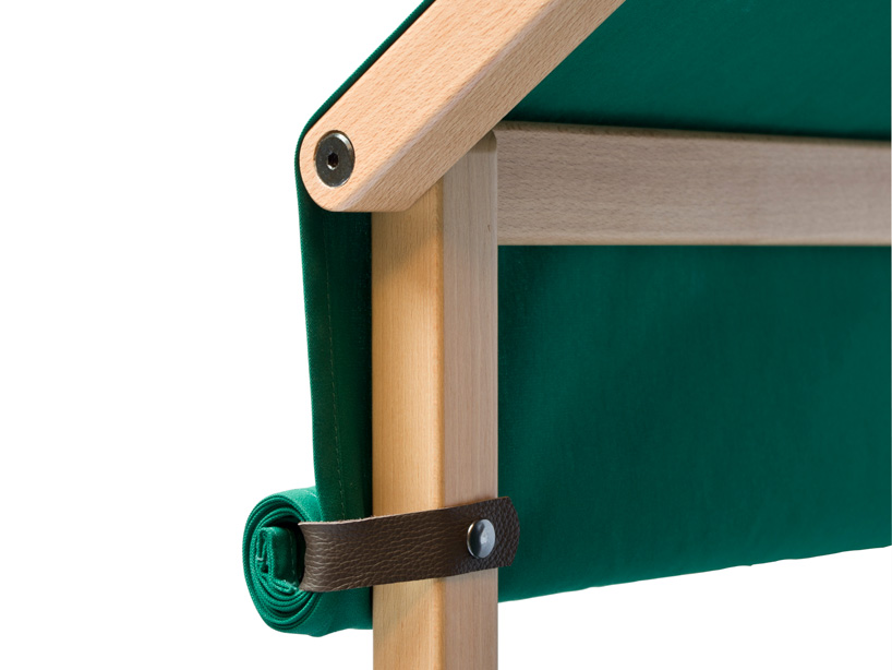 giulio iacchetti designs rolo folding chair as an outdoor shelter