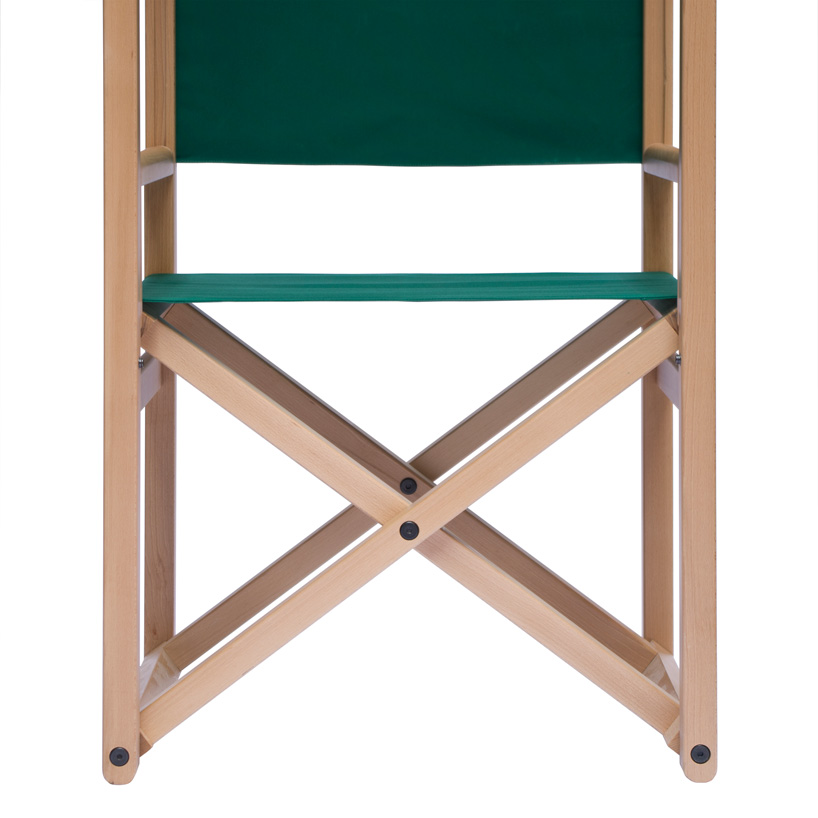 giulio iacchetti designs rolo folding chair as an outdoor shelter