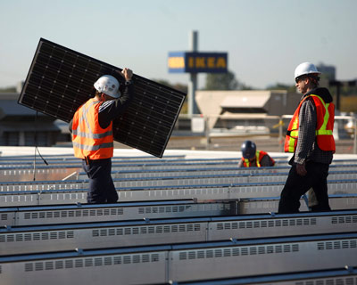 IKEA flat pack solar panels for residential housing