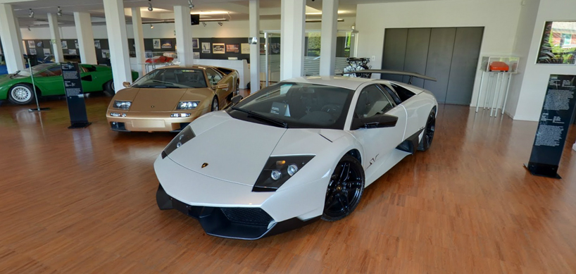 virtual lamborghini museum tour with google maps street view