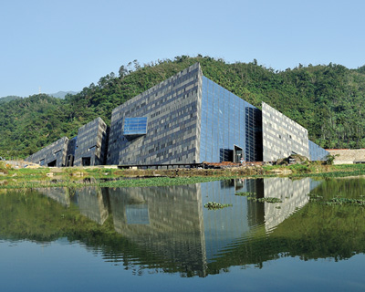 KRIS YAO | ARTECH blends lanyang museum into a rocky terrain