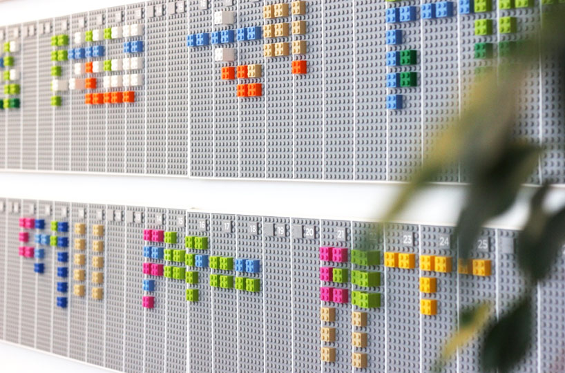 LEGO calendar by vitamins digitally syncs to google calendar