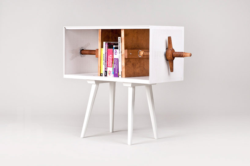 mejdstudio-twist-me!-bookcase-designboom02 MEJD studio: twist me! bookcase at flowers for slovakia with vitra