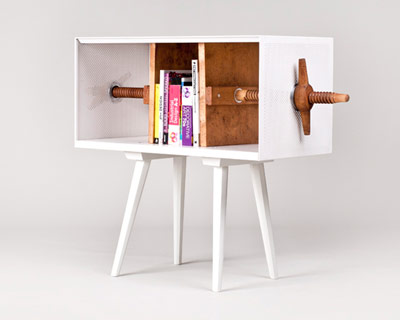 MEJD studio: twist me! bookcase at flowers for slovakia with vitra