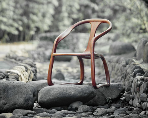 minaxdo references calligraphy with fenggu yuanyuan armchair