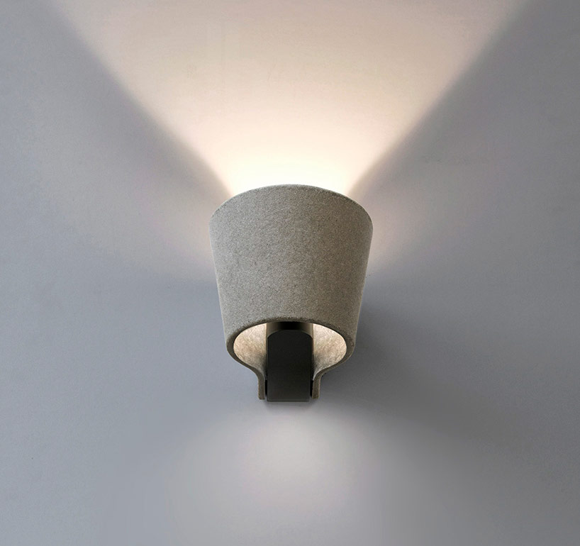 rainer-mutsch-clip-wall-light-designboom02 clip: a fiber cement outdoor light by rainer mutsch