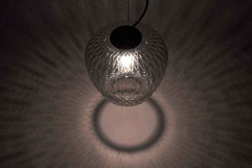 samuel wilkinson creates blown pendant lamp