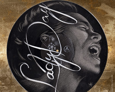 scratch my vinyl creates record portraits of famous artists