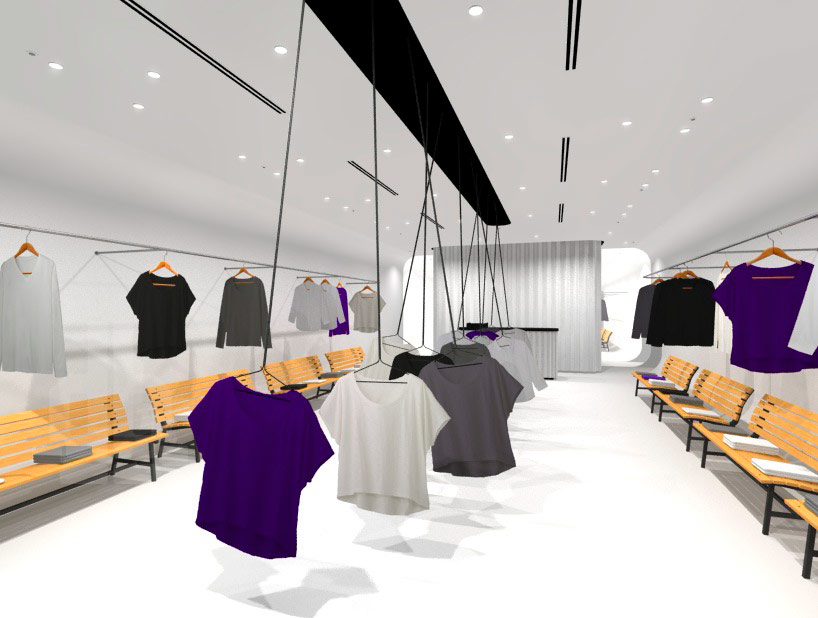 shinobu-koizumi-swinging-hanger-designboom01 shinobu koizumi designs swinging clothes hanger for yuragi