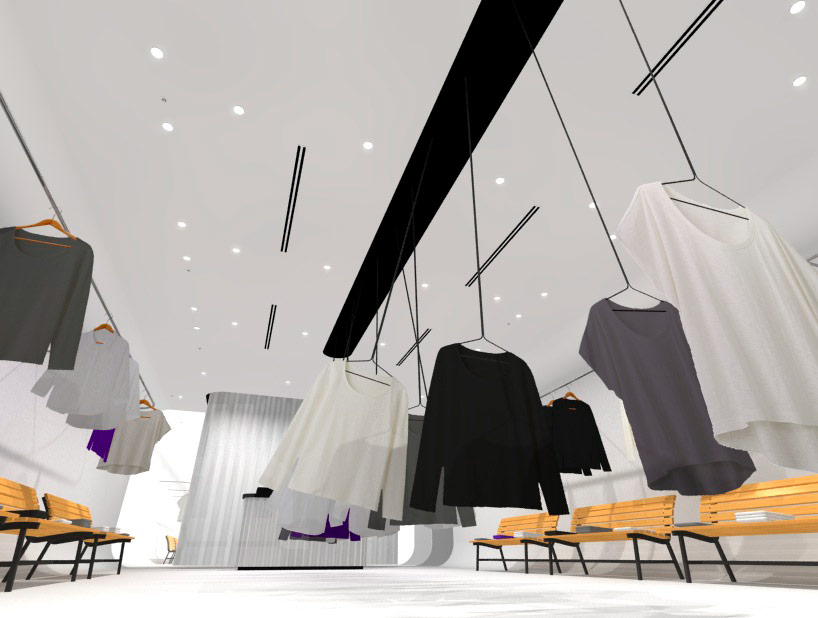 shinobu-koizumi-swinging-hanger-designboom02 shinobu koizumi designs swinging clothes hanger for yuragi