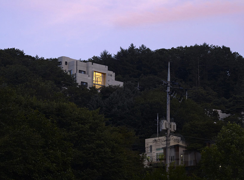 studio_GAON perch concrete castle on top of mountain in korea