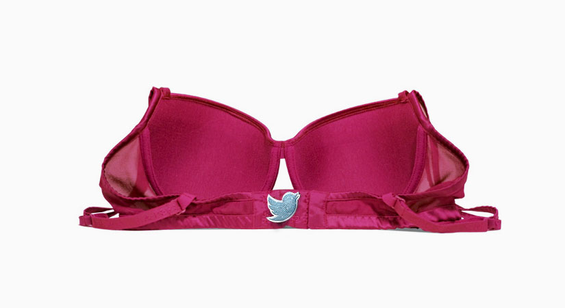 The bra that tweets when undone