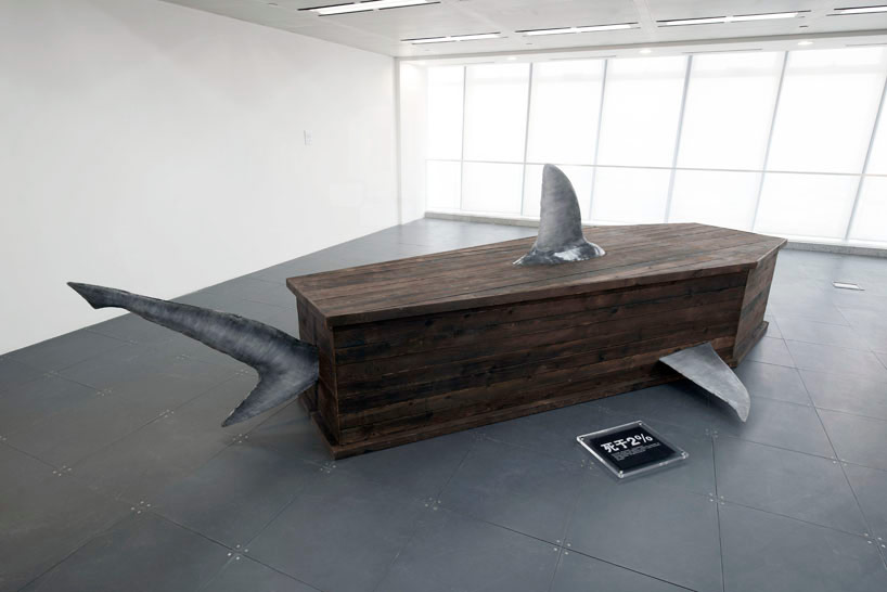 Y&R shanghai: wooden shark coffins by handsome wong 