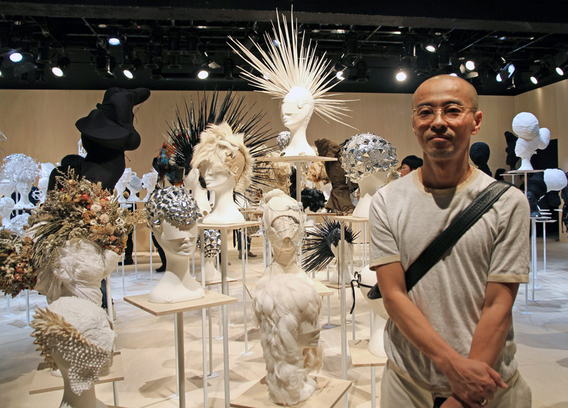 katsuya kamo exhibits 100 couture headpieces