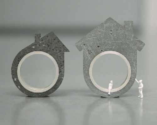 DIY concrete house ring designboom500