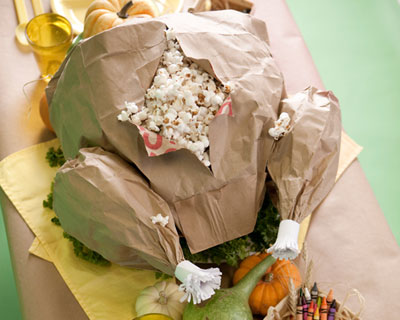 DIY paper bag turkey