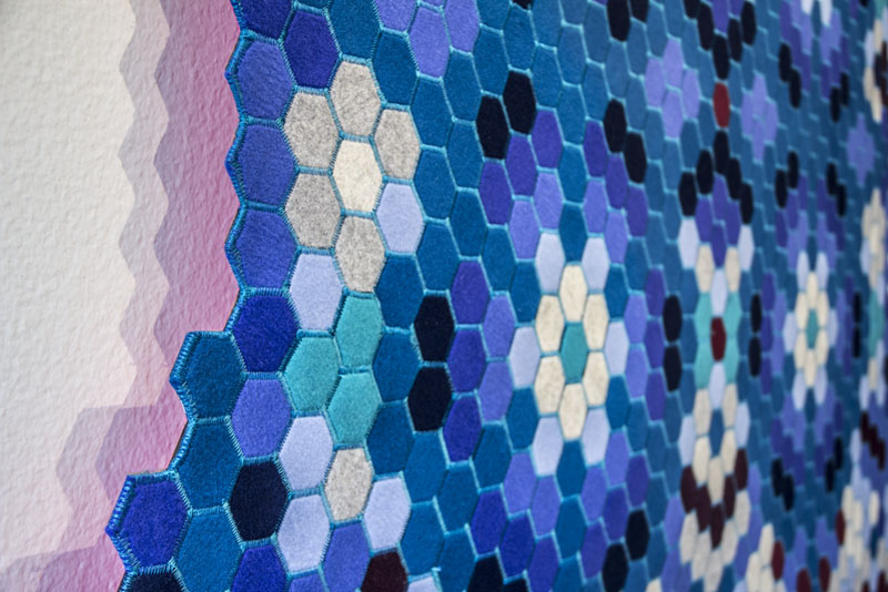 huichol rug by elissa medina is influenced by mexican folk art