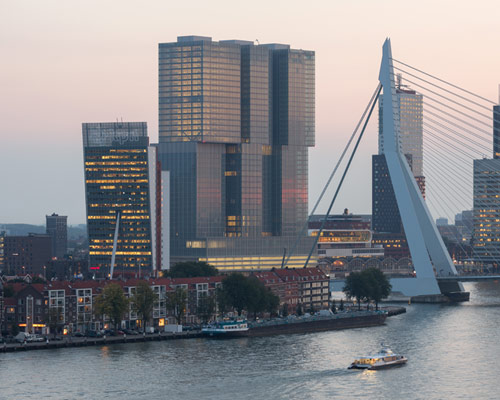 OMA marks the opening of its vertical city, 'de rotterdam'