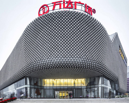 UNStudio wraps hanjie wanda square in 42,333 steel spheres