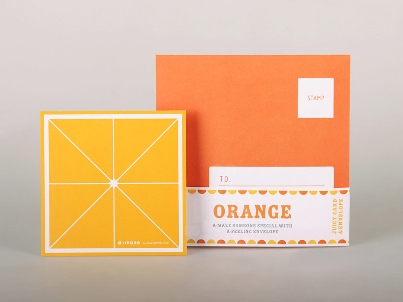 Orange card. Оранжевый конверт.