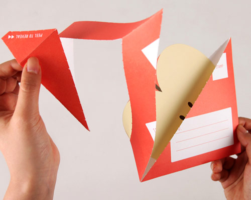 a-maze paper lets you peel away envelope for juicy mail series