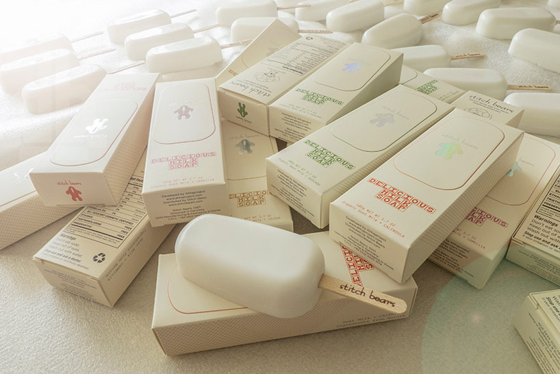 ahhaproject uses organic milk in stitch milk soap popsicle