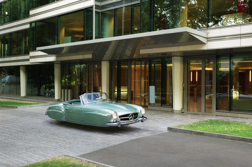 renaud marion floats classic cars above the ground