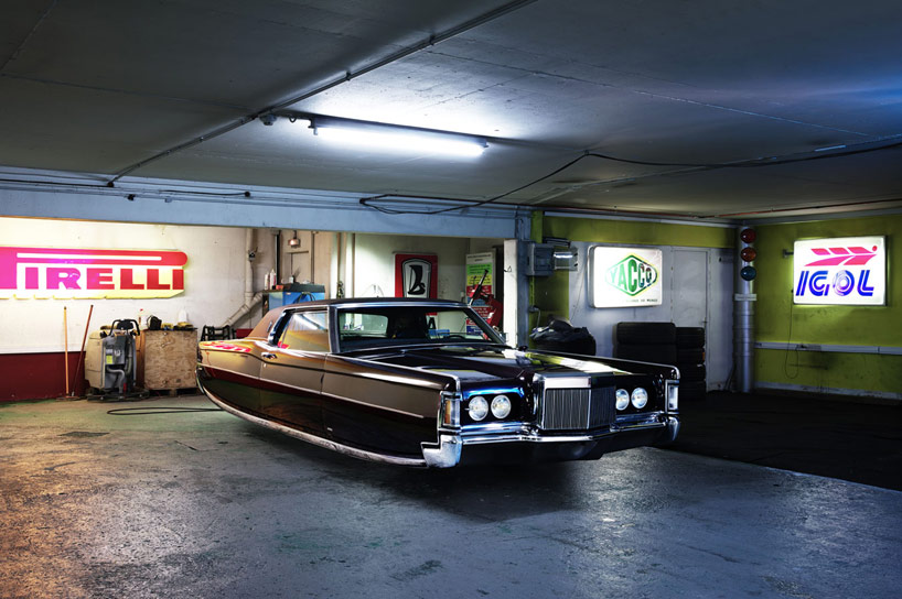 renaud marion floats classic cars above the ground