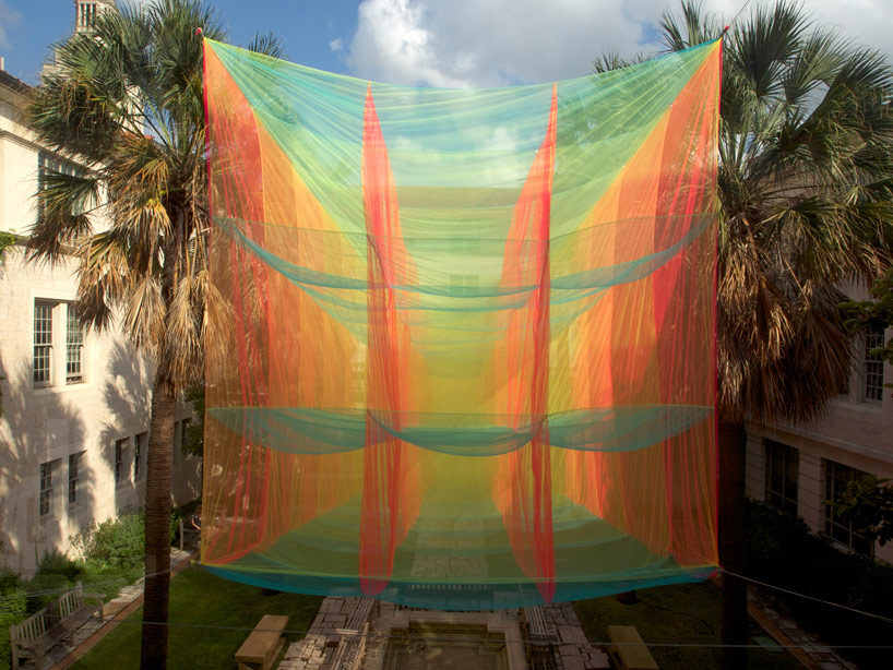 akane moriyama suspends transparent cubic prism in texas