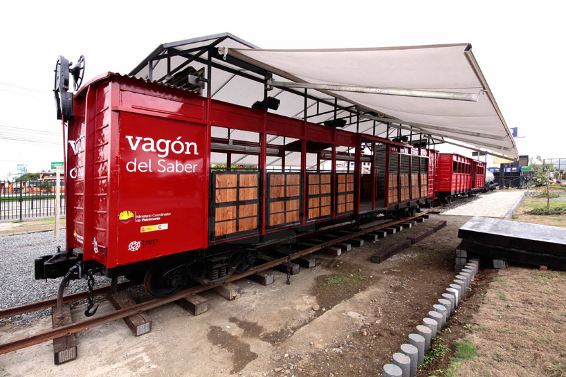 al borde transforms rail cart into cultural knowledge train