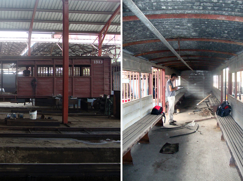 al borde transforms rail cart into cultural knowledge train