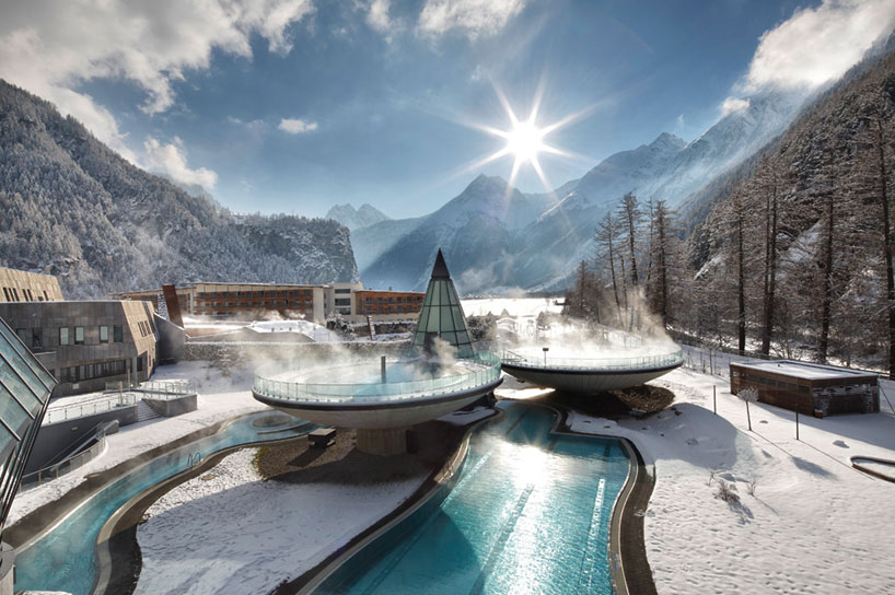 aqua dome thermal resort in the mountains of austria