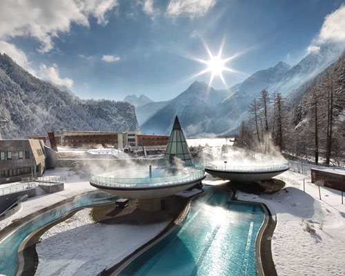 aqua dome thermal resort in the mountains of austria