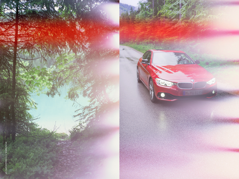 BMW 4 series coupe recontextualized through photography