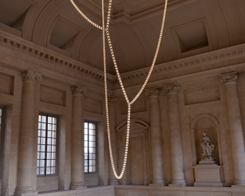 LED swarovski crystal chandelier by ronan + erwan bouroullec