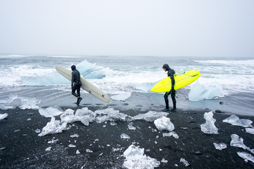 photographer shoots icelandic surfing series using solar power