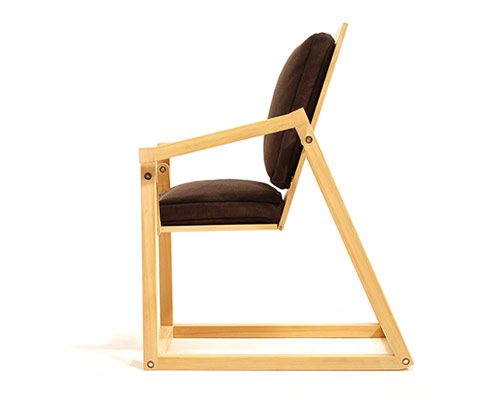 cleanlean flat-pack chair reclines with your body posture