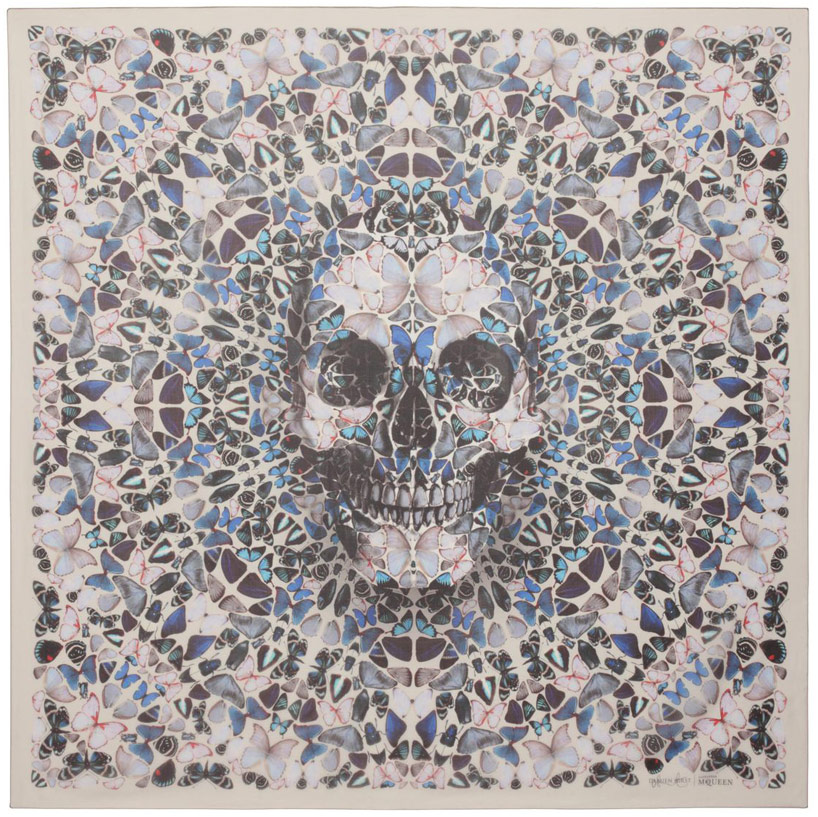 damien hirst + alexander mcqueen scarf 