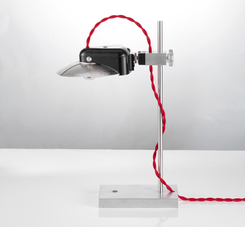 ystudio repurposes discarded cameras into functional lamps