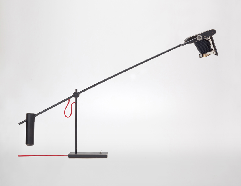 ystudio repurposes discarded cameras into functional lamps