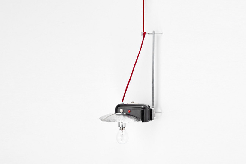 ystudio repurposes discarded cameras into functional lamps