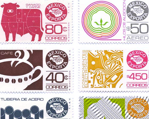 México Exporta Stamps By Rafael Davidson At Mufi 6705