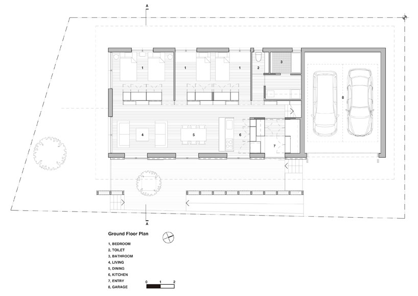 facet studio pitches majestic M house roof with timber rafters