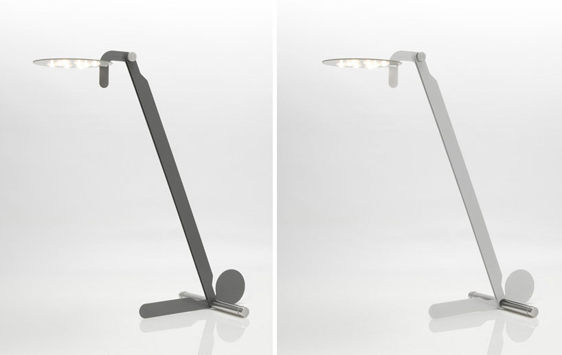 illuministi-gru-lamp-designboom03 illuministi emphasizes flexibility with swiveling gru lamp